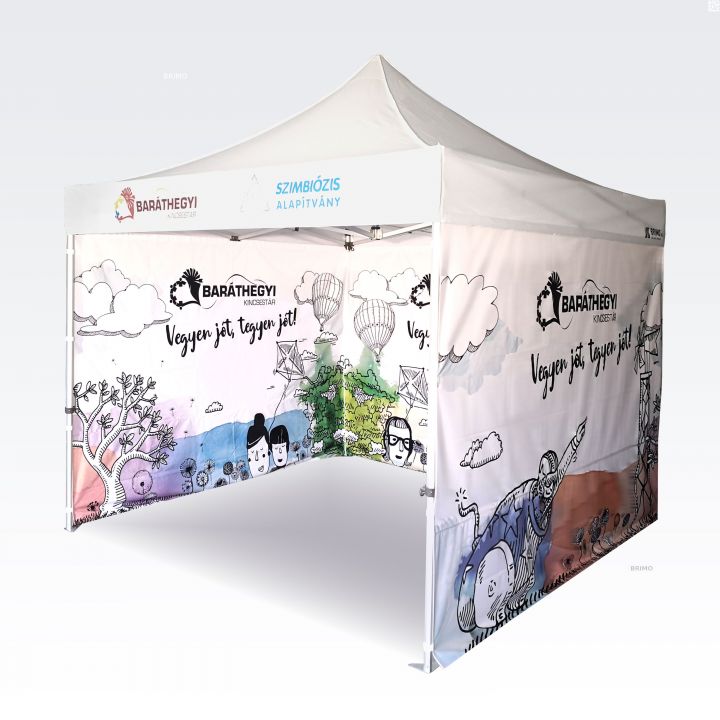 Nepremokavý skladací stan na outdoorové festivaly