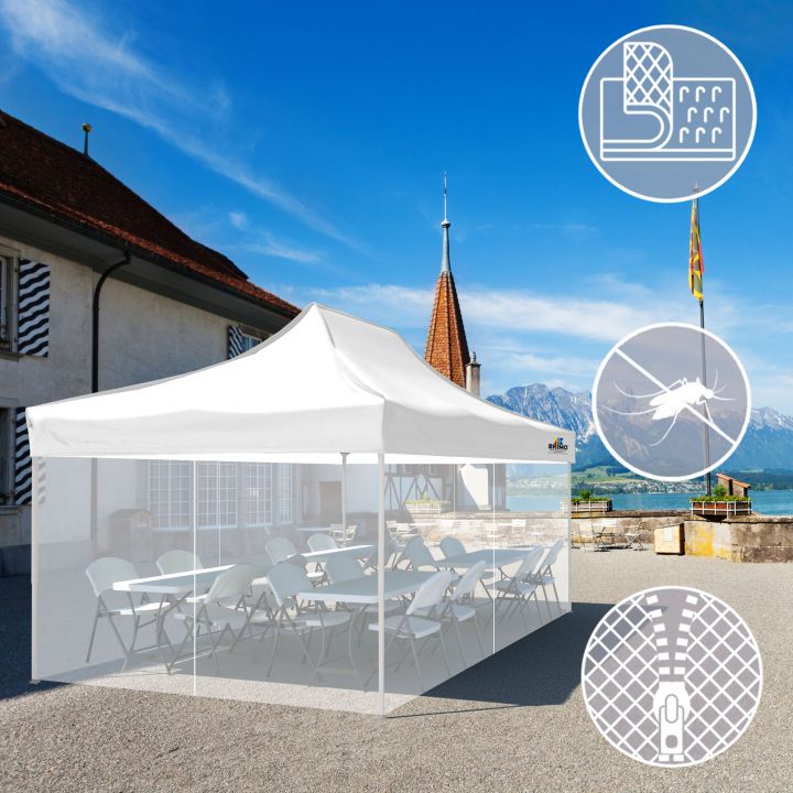 Stabili vakarėlių palapinė su patvaria konstrukcija