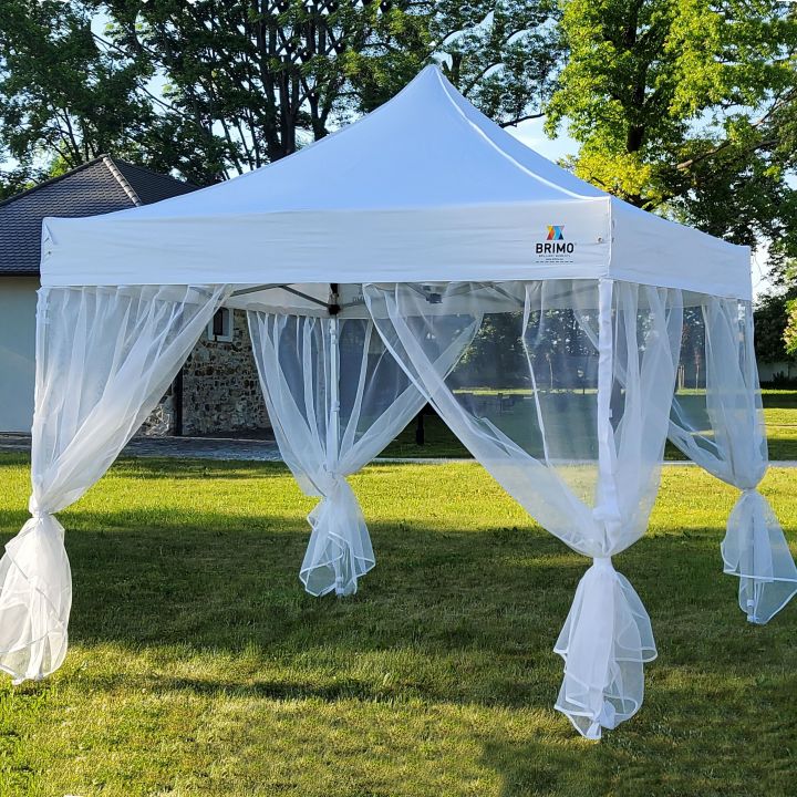 Stabili vakarėlių palapinė su tvirta karkaso konstrukcija