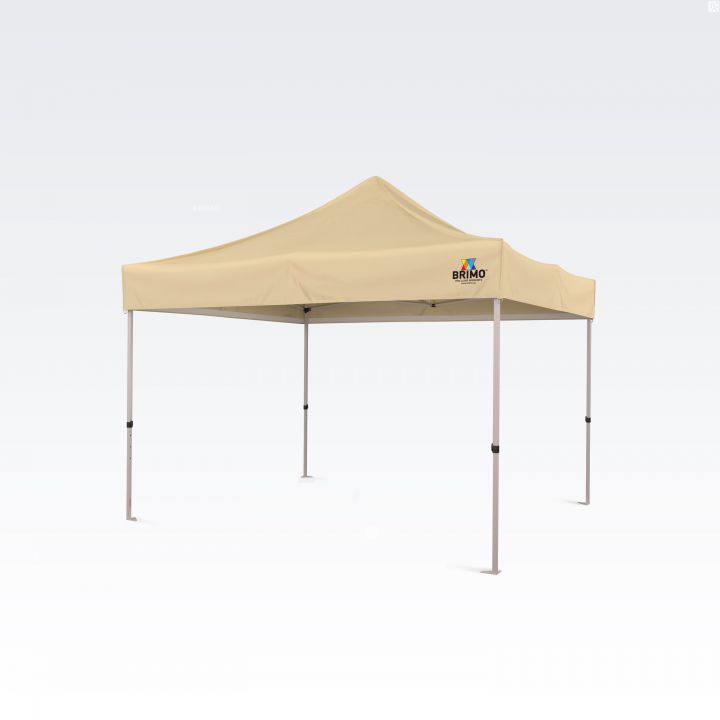 Sulankstoma palapinė turguje su apsauga nuo vėjo