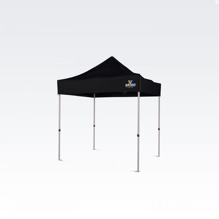 Sulankstoma palapinė turguje su apsaugine plėvele